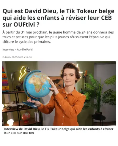 David Dieu sur OUFtivi